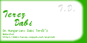 terez dabi business card